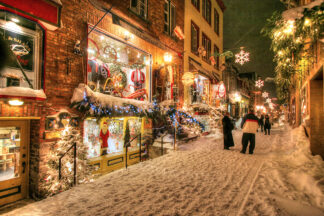Old Quebec City District Alley - Just Amazing Urban Stock Imagery