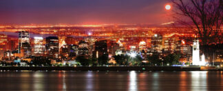 Montreal Skyline in a Beautiful Night - Just Amazing Urban Stock Imagery at Budget Price