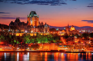 Quebec Frontenac Castle Montage 02 - Just Amazing Urban Stock Imagery at Budget Price