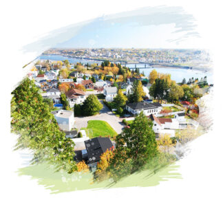 Summer in Saguenay City on White - Just Amazing Urban Stock Imagery