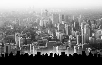 Modern Urban Landscape in BW - Just Amazing Urban Stock Imagery