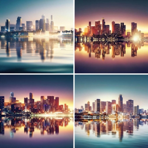 AI Los Angeles Cityscape Images