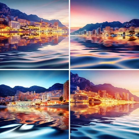 AI Monaco Cityscape Scenic Images