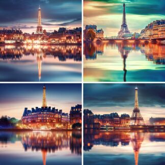 AI Paris City Scene Images