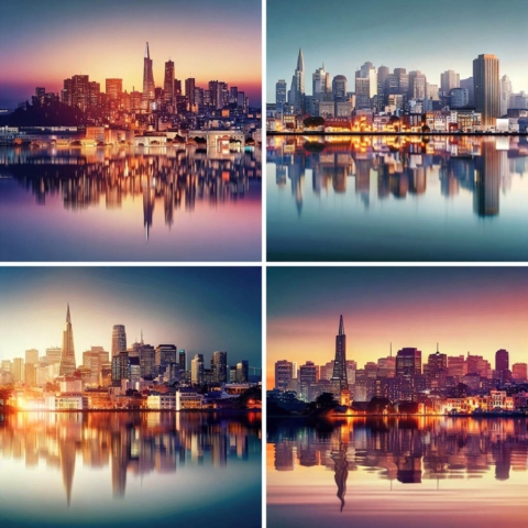 AI San Francisco Cityscape Images