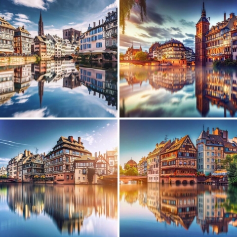AI Strasbourg City Daytime Images