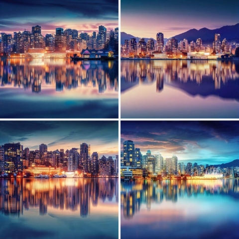 AI Vancouver City Scene Images
