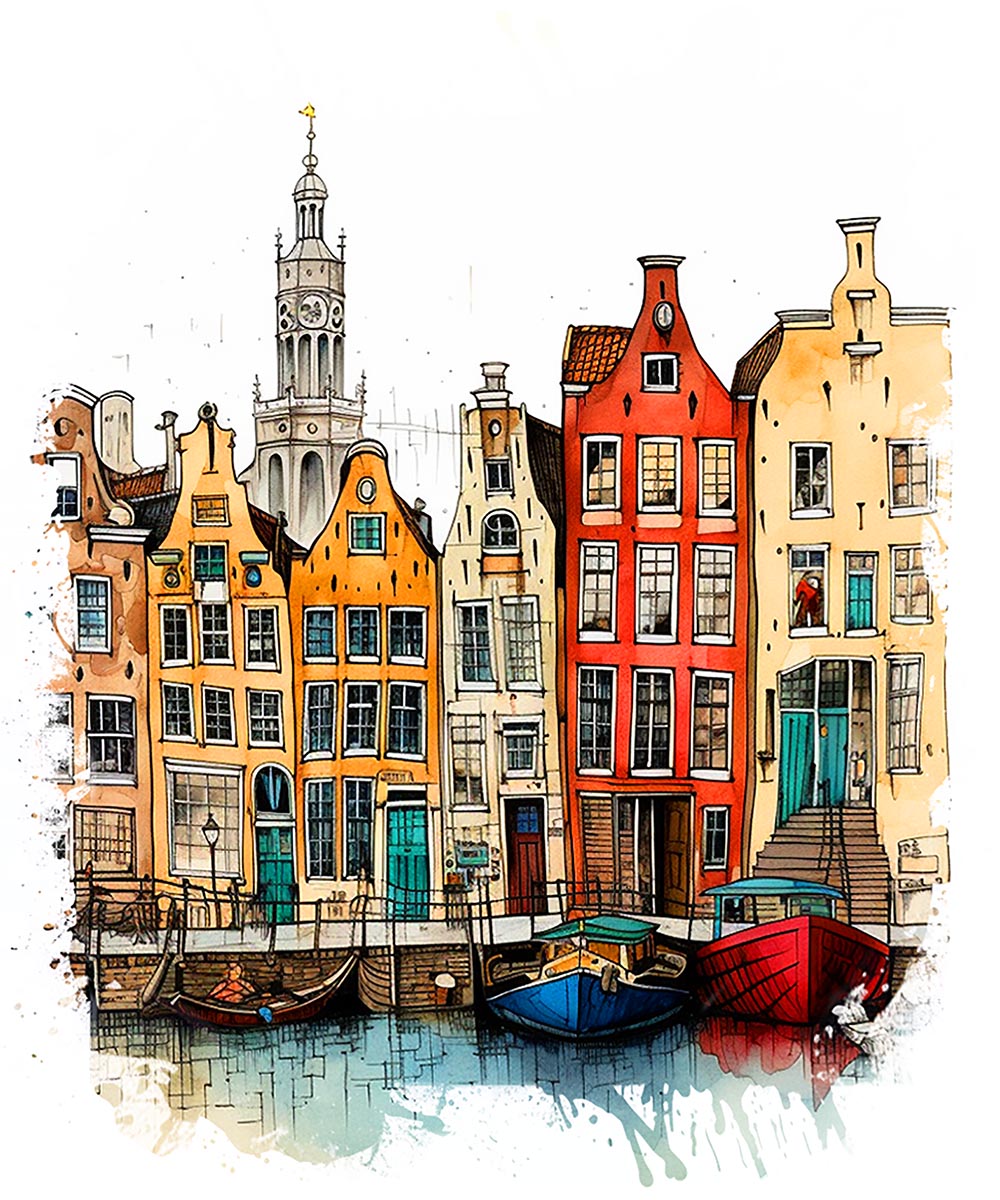 Famous Amsterdam Canal Houses