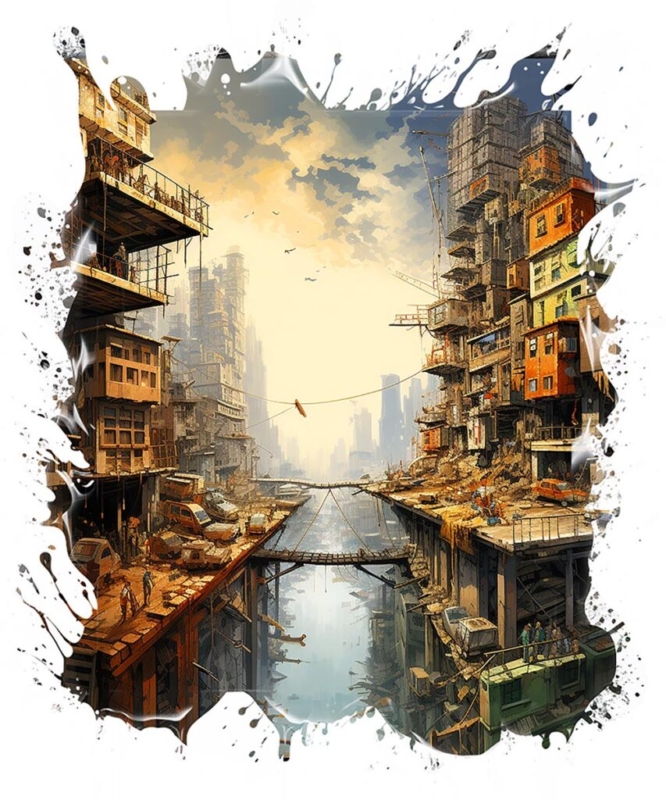 Post Apocalypse Urban Art Design